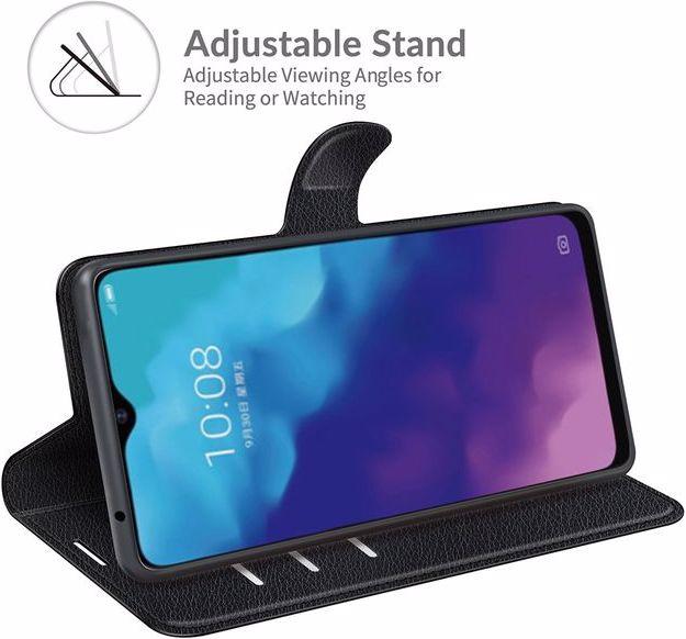 Produktbild MU Classic Litchi Leder Bookcover Series (ZTE Blade V2020 5G, ZTE Blade V30 Vita)