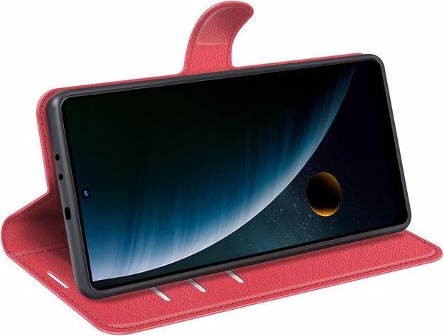 Actual product image MU Classic Litchi Leather Bookcover Series (ZTE Blade V30)