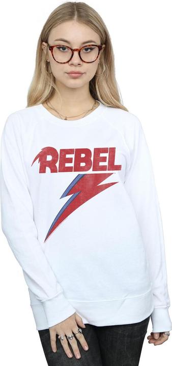 Immagine prodotto David Bowie Distressed Rebel Felpa Donna (XL)