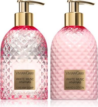 Vivian Gray Cosmetic set White Musc & Pineapple (Cream Soap & Hand Lotion) (Manicure set)