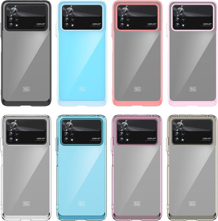 Actual product image Hurtel Outer Space Case for Xiaomi Poco X4 Pro 5G cover with a flexible frame blue (Xiaomi Poco X4 Pro 5G)