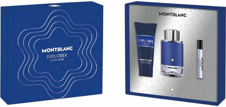 Actual product image Montblanc Explorer Ultra Blue Eau de Parfum Spray 100ml Set of 3 items (Eau de parfum, 100 ml)