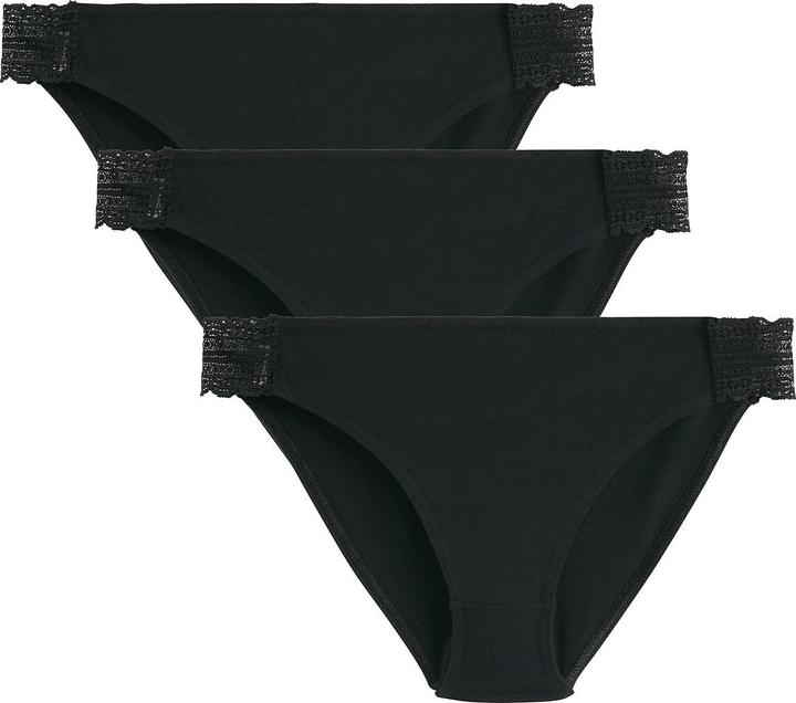 Immagine prodotto La Redoute Collections Confezione da 3 slip con dettagli in pizzo (38, confezione da 3)