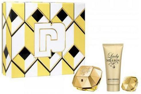 Produktbild Paco Rabanne lady million eau de parfum 80ml + leche corporal 100ml + eau de parfum 5ml (Eau de Parfum)