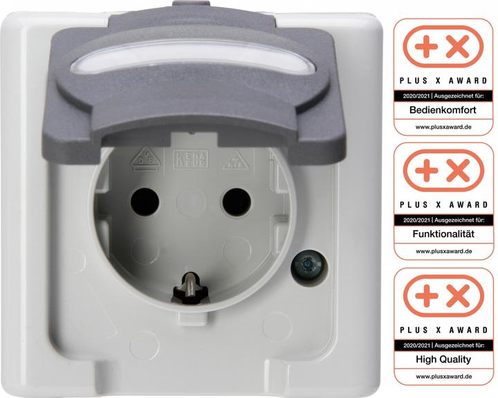 Produktbild Kopp Blue Electric Aufputz Feuchtraum Schutzkontakt-Steckdose