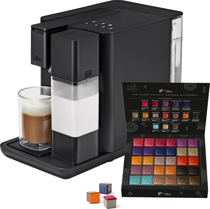 Actual product image Tchibo Qbo MILK MASTER Premium Kapselmaschine inkl. 30 Kapseln, Velvet Black