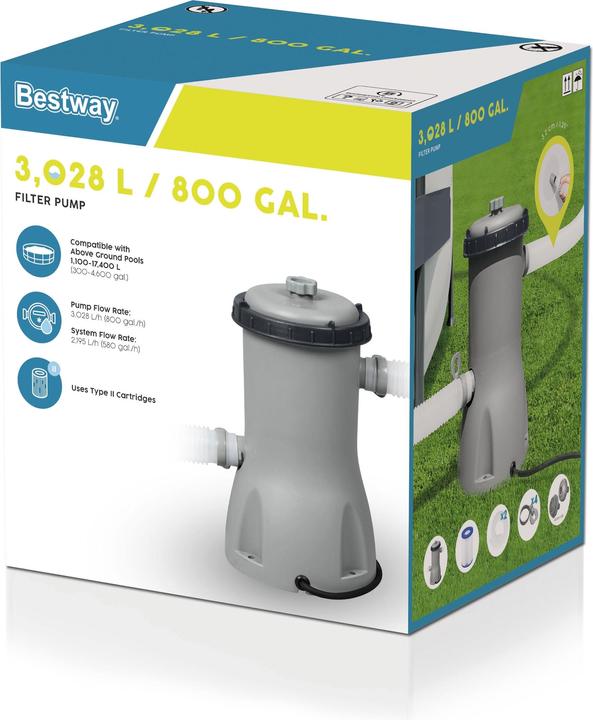 Actual product image Bestway Filter pump 3,028 l/h, 40 W