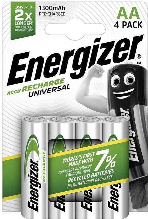 Produktbild Energizer Recharge Universal (4 Stk., AA, 1300 mAh)