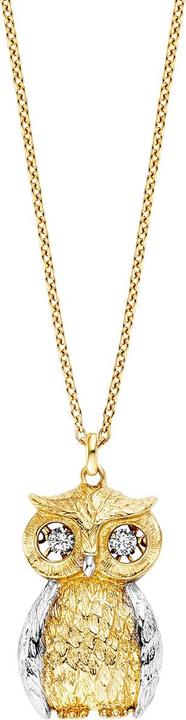 Julie Julsen Collier Dancing Stone Chouette (Argent 925, 40 - 45 cm)