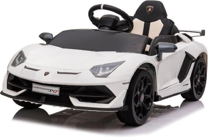 Actual product image Es-toys Children's vehicle white - Electric car "Lamborghini Aventador SVJ" - Licensed - 12V7AH, 2 motors- 2 (12 V)