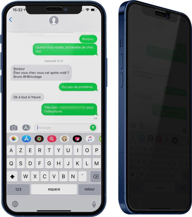 Immagine prodotto Avizar Protezione dello schermo in vetro privacy (1 Pezzo/i, Apple iPhone 12 mini)