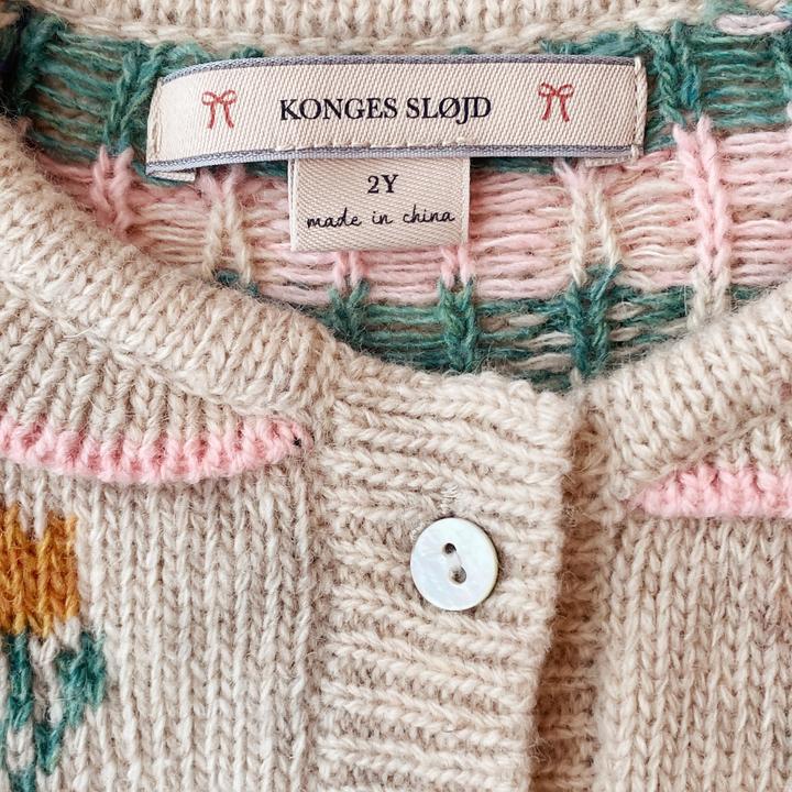 Actual product image Konges Slojd Belou knitted cardigan Tulipe (104)