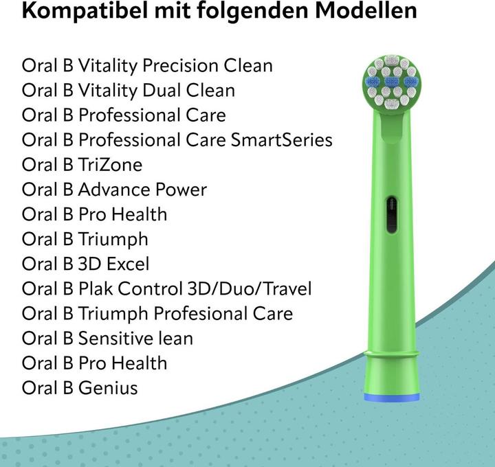 Produktbild Ora-Care Ersatzbürsten für Kinder kompatibel mit Oral-B 8er Pack (8 x)
