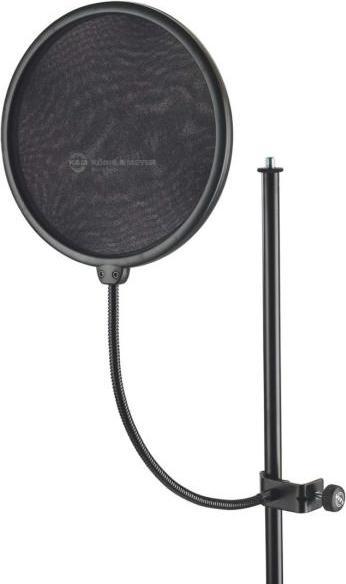 Actual product image K&M 23966 Pop shield with microphone stand u XLR cable