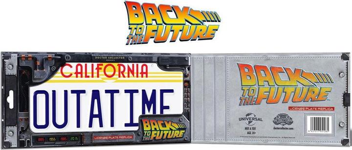 Image du produit Doctor Collector Retour vers le futur: "Outatime" DeLorean Plaque d'immatriculation 1/1 (33 x 16 cm)