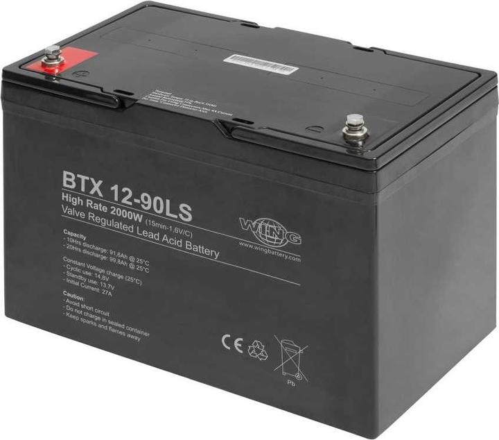 Produktbild XCell Wing BTX12-90LS 12V 94Ah high rate hochstromfähig Bleiakku AGM Blei Gel Akku (12 V, 94 Ah)