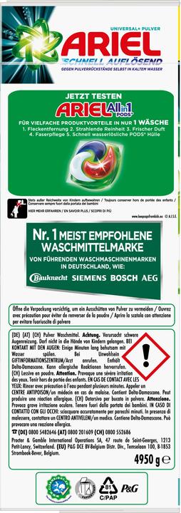 Actual product image Ariel Touch of Lenor Unstoppables (90 Washing cycles, Washing powder)