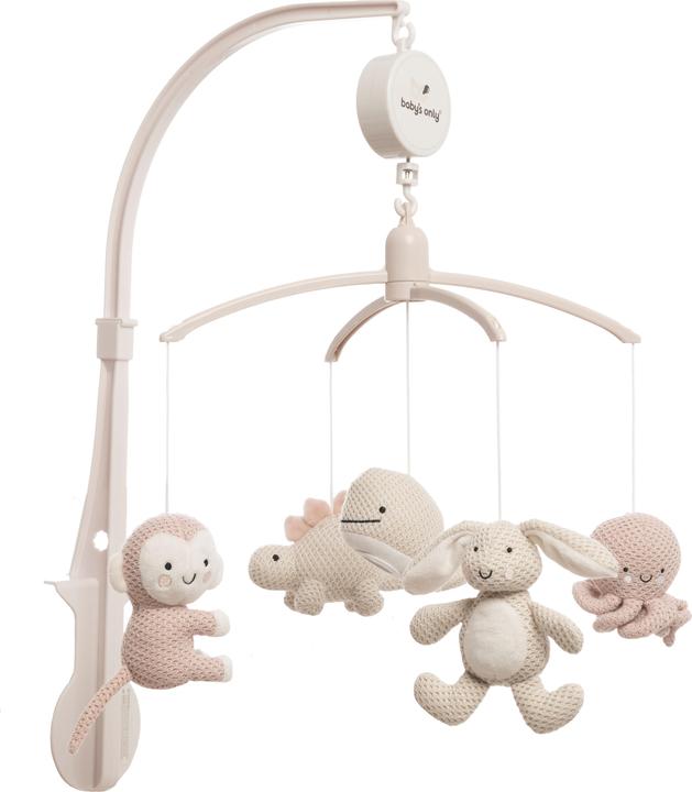 Produktbild Baby's only Musik Mobile, Tiere - Rosa/ Warm Linen