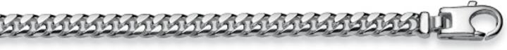 Natsumi Schmuck Halskette Silber 925 Panzer 3.8mm (925 Sterling Silber, 42 cm)