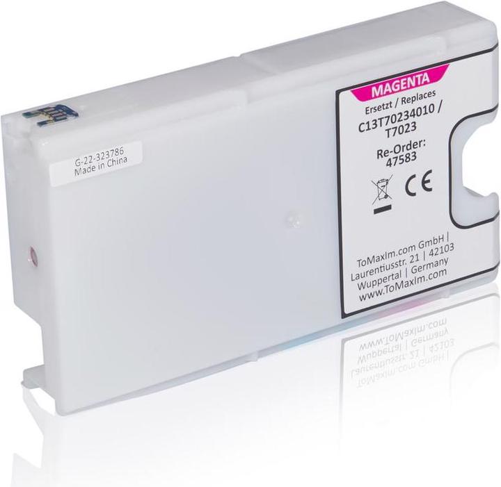 Produktbild Inkadoo Druckerpatronen kompatibel zu Epson C13T70234010 / T7023 XL Tintenpatrone, magenta Magenta (M)