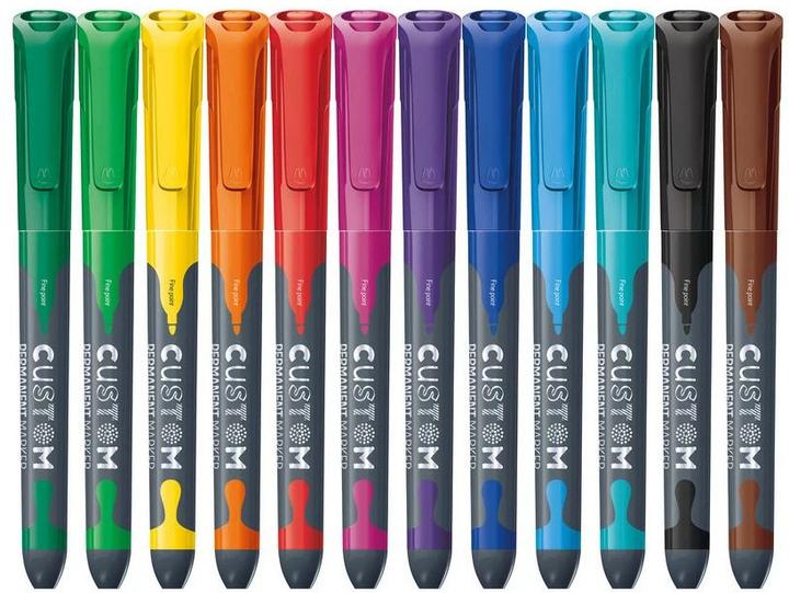 Produktbild Maped Permanent-Marker 12 Stück Mehrfarbig (Mehrfarbig, 1 mm, 12 x)