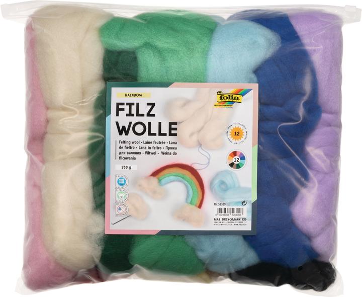Image du produit Folia Laine feutrée Rainbow (350 m)