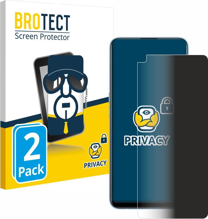 Immagine prodotto BROTECT Pellicola privacy antispia Pellicola di protezione dalla luce blu (2 Pezzo/i, Realme 7 Pro)