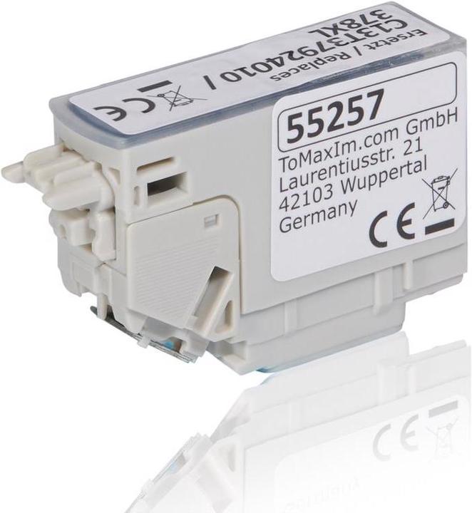 Actual product image Inkadoo Ink Cartridges compatible with Epson C13T37924010 / 378XL Ink Cartridge, cyan Cyan (C)