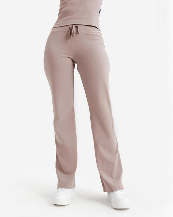 Actual product image Decathlon Leggings Damen ausgestelltes Bein - braun (W33/L31)
