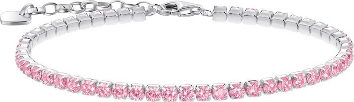 Immagine prodotto Thomas Sabo Bracciale tennis con pietre rosa (19 cm, Argento 925)