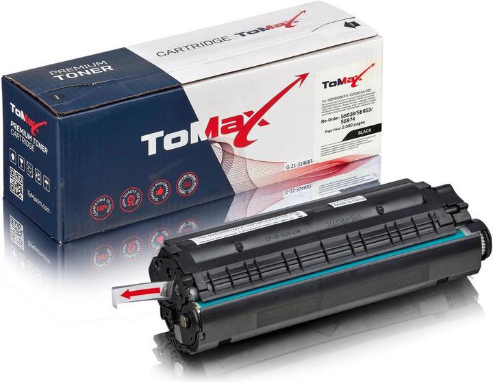 Produktbild Inkadoo Toner toMax Premium ersetzt Canon 0263B002 / FX-10 Toner, schwarz Schwarz (BK)