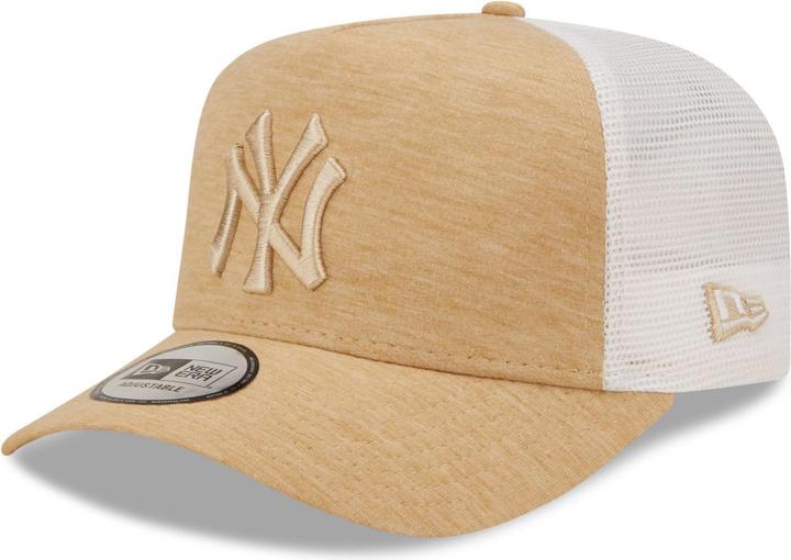 New Era Trucker Cap - Jersey New York Yankees Stone Beige (One Size)