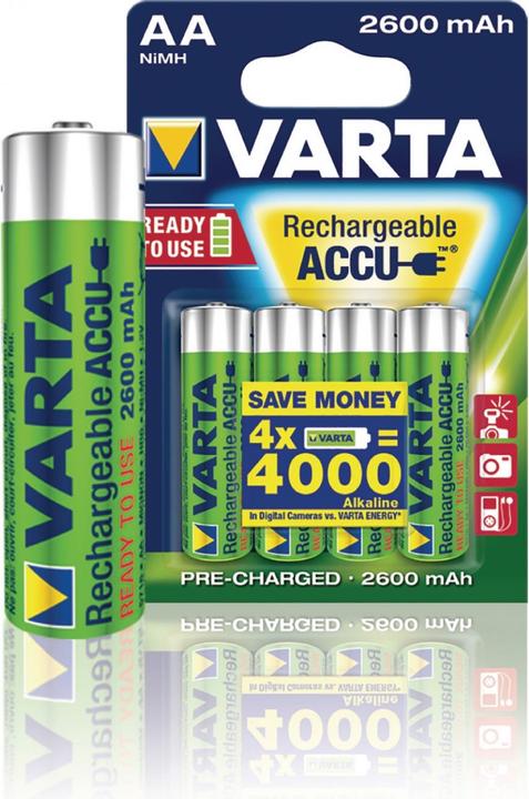 Image du produit Varta Recharge Accu Power (4 pcs, AA, 2600 mAh)