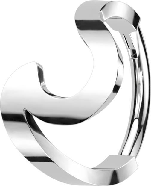 Image du produit Star Piercing Micro anneau segment pliable argent vague (Acier chirurgical 316L, sans laiton)