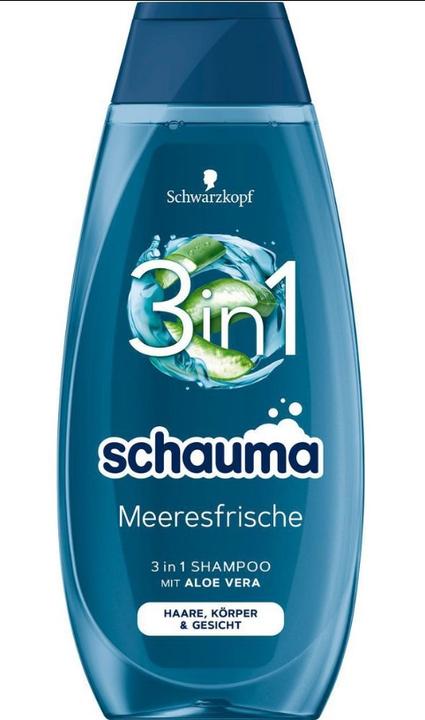 Produktbild Schauma Meeresfrische 3in1 Shampoo, 400 ml (400 ml, Flüssiges Shampoo)