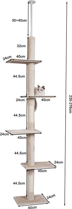 Actual product image Fudajo Kratzbaum (276 cm, Beige)