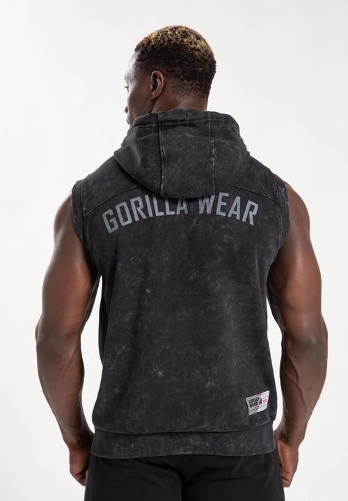 Actual product image Gorilla Wear Silverdale Ärmelloser Kapuzenpullover - Schwarz (XL)