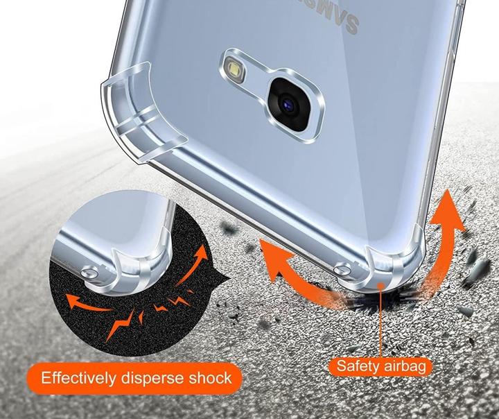 Actual product image Screenguard Samsung Galaxy A3 2017 Case Crystal Soft Airbag Bumper (Samsung Galaxy A3 (2017))