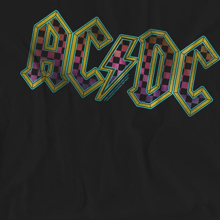 Immagine prodotto AC/DC Maglietta Logo a Scacchiera Gradiente Adulto Unisex (XXL)
