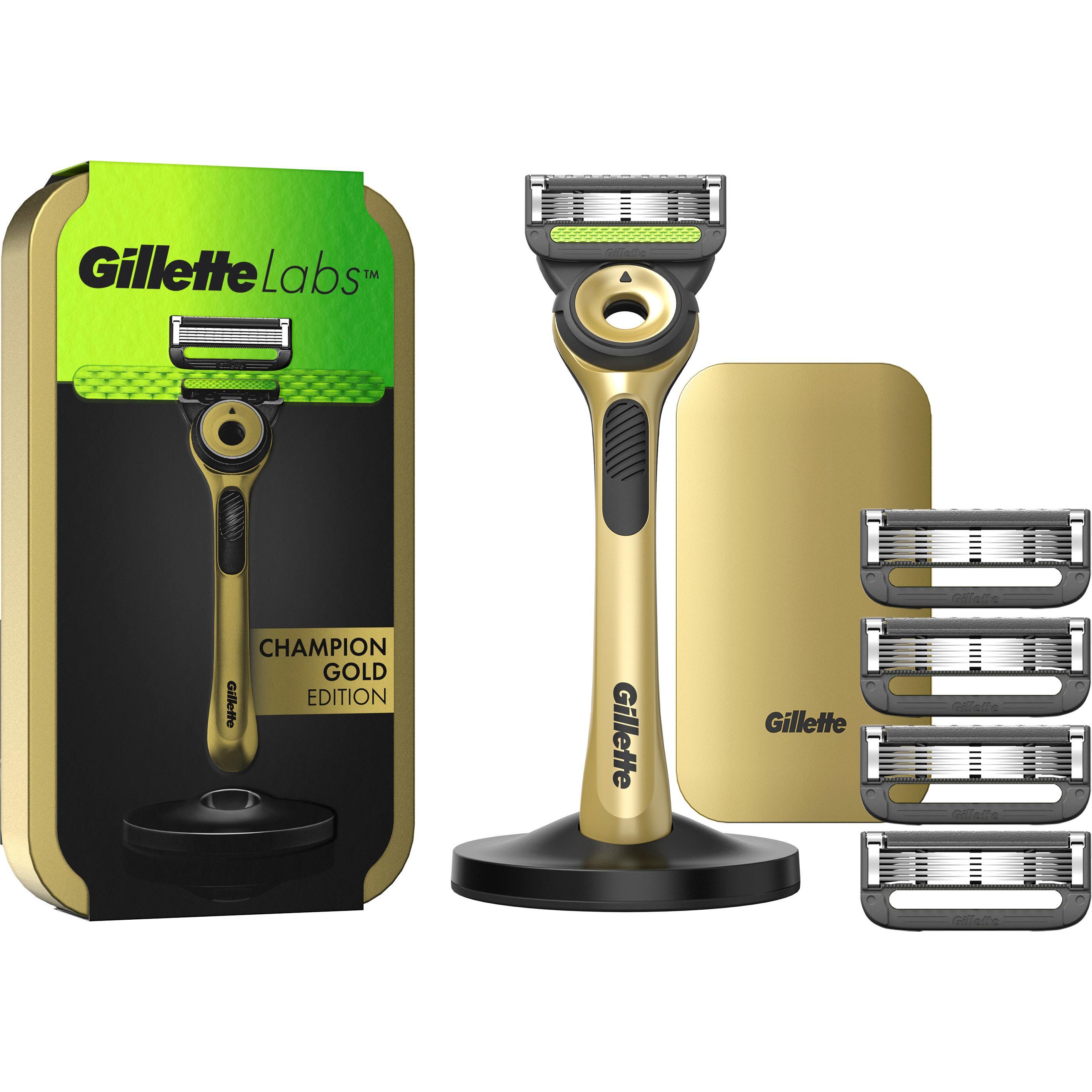 【新品合計8個】Gillette Labs 通常3個BLACK & GOLD5個 Amazon.com: Gillette Labs Men's Razor with Exfoliating Bar
