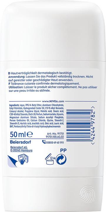 Produktbild NIVEA Derma Dry Control Stick (Stick, 50 ml)