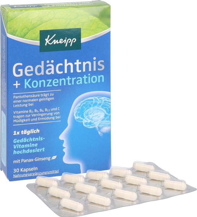 Actual product image Memory + Concentration Capsules, 30 Capsules (30 Piece, Capsules)
