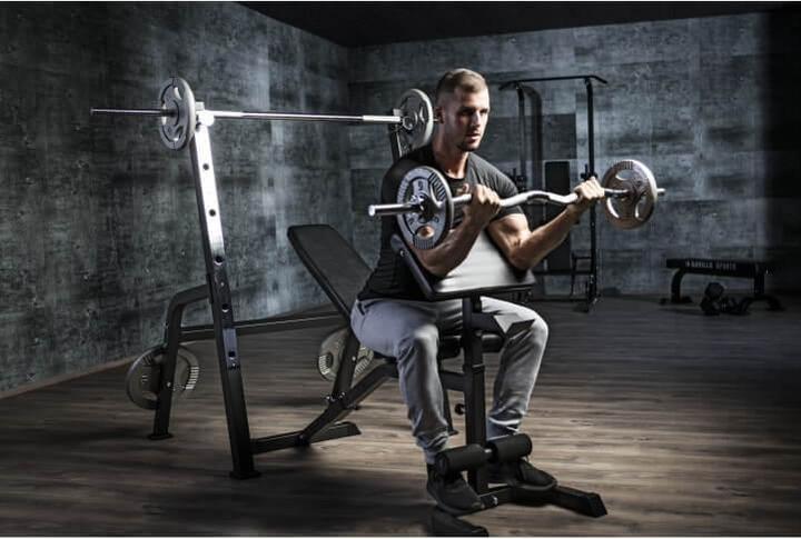 Image du produit Gorilla Sports banc de musculation avec rangement séparé