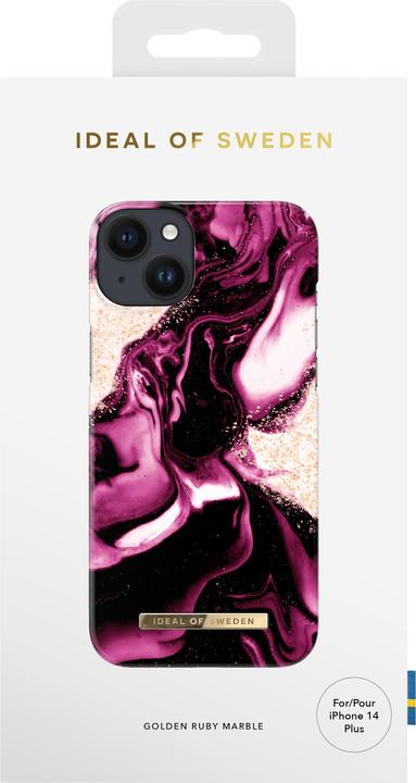 Actual product image iDeal Of Sweden Golden Ruby Marble (Apple iPhone 14 Plus)