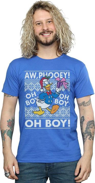 Immagine prodotto Disney Donald Duck Christmas Fair Isle Maglietta Uomo (S)