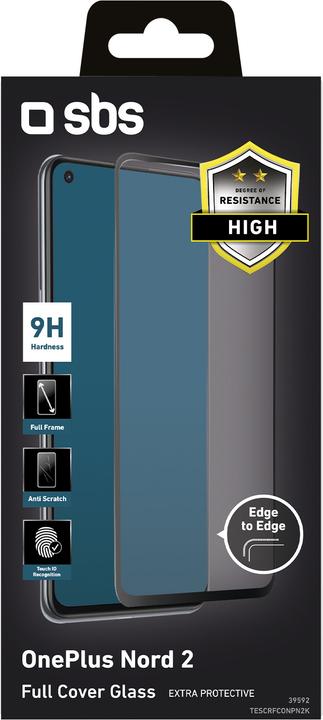 Actual product image SBS Full Cover Glass Screen Protector for OnePlus Nord 2 (1 Piece, OnePlus Nord 2)