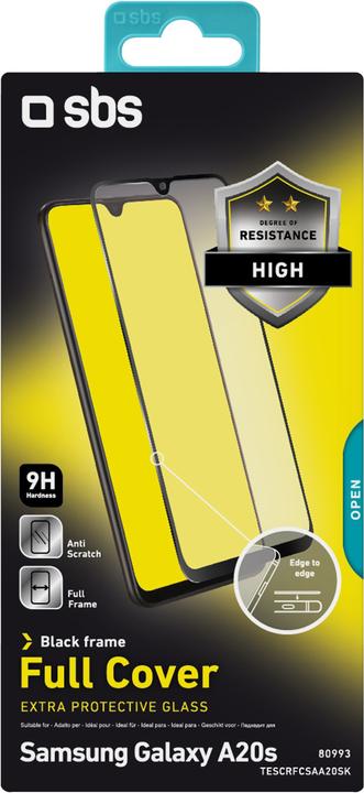 Image du produit SBS Protection d'écran en verre Full Cover pour Samsung Galaxy A20s (1 pièce(s), Samsung Galaxy A20s)