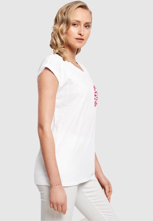 Actual product image FC Bayern München Ladies MSM Outline Red Extended Shoulder Tee - 113315 (L)