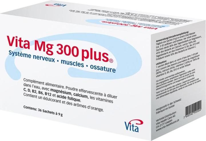Actual product image Vita Mg 300 plus Magnesium Plv. in sachets 3 (36 Piece, Beutel, 9 g)
