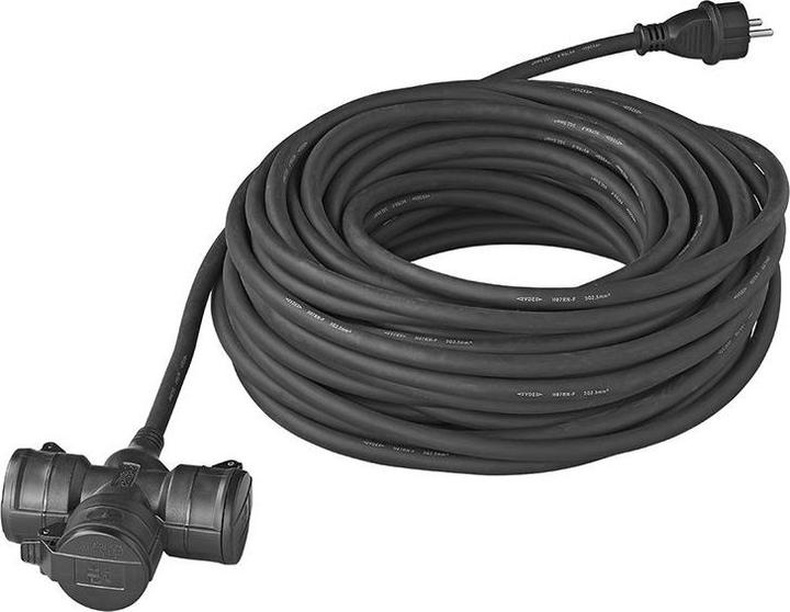 Produktbild ProPlus Steckdose Schuko 3-fach 25M mit 3x2,5mm² (25 m)